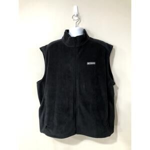Columbia Men's Full Zip Black Vest Size XXL